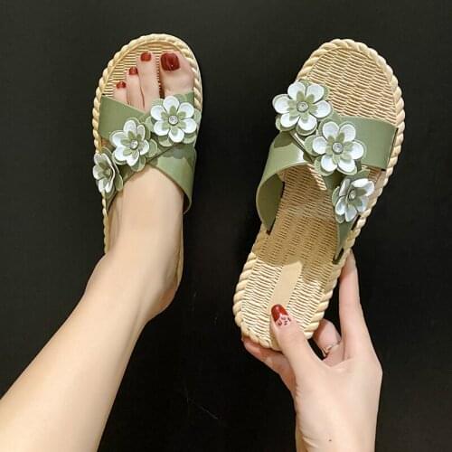 Summer Fashion Sandals Shoes Women Bow Summer Sandals Slipper Indoor Outdoor Flip-flops Beach Shoes Female Slippers Buty Damskie