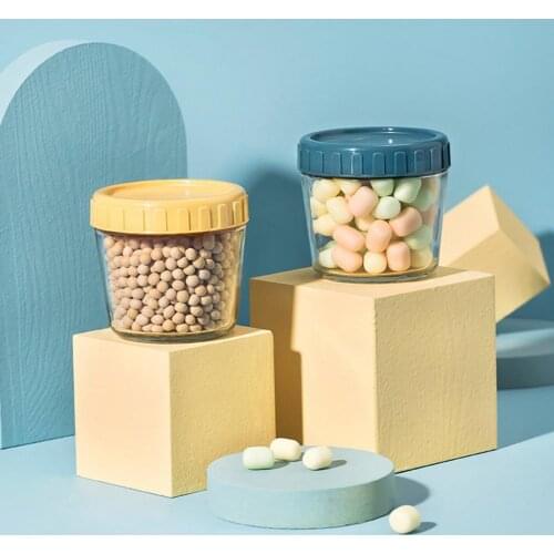 Glass Food Storage Jar Sealed Moisture-Proof Multi-Grain Container Stacked Multi-Layer Kitchen Refrigerator Fruit Salad Bowl