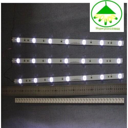 10pcs Original new LED TV Backlight Strip Bar Light Kit For GJ-2K15 D2P5-315 D307-V1 Repair Replacement Part 7 LEDs 61.5cm