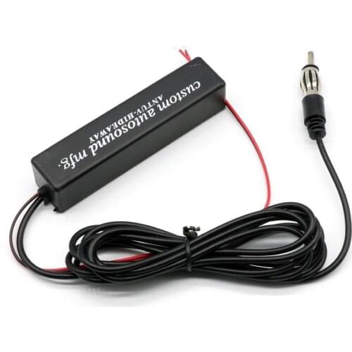 Universal Car Hidden Antennas Amplifier Antenna Assembly 12V Electric Stereo AM/ FM Radio Vehicle Signal Enhance Device LAN-6206