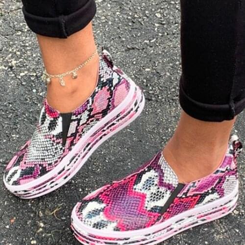 Women Casual Slip On Sneakers Flat Platform Loafers Vulcanized Shoes Woman Spring Autumn Walking Shoes zapatillas mujer WSH4054