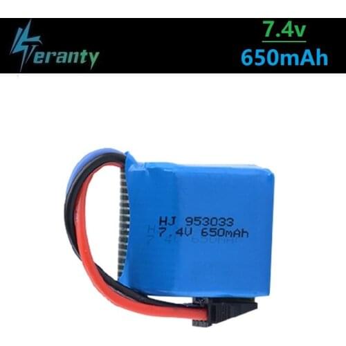 7.4v 650mAh 953033 Lipo battery for UDI001 high speed RC boat replace 2s 650MAH 7.4v Li-ion Battery for RC Toys 1Pcs