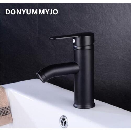 DONYUMMYJO 1pc Bathroom Basin Faucet Cabinet Vanities Bathroom Single-handle Hot and Cold Faucet Deck Installation Tap