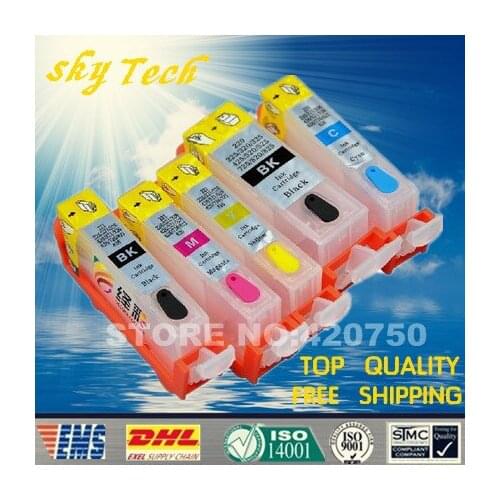 5PK Empty Refillable Ink Cartridge suit for PGI825 CLI826, Suit for canon IP4880 IP4980 IX6580 MX888 MG5180 6280 ,with ARC chips