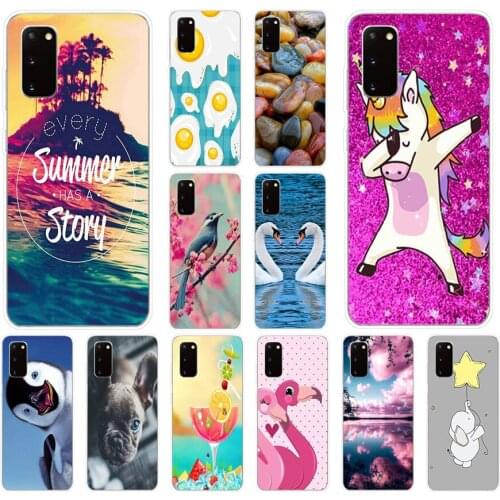 A phone case For Samsung Galaxy S20 Case Silicon TPU Cover For Samsung S20 PLUS fundas For Samsung Galaxy S20 bumper cute