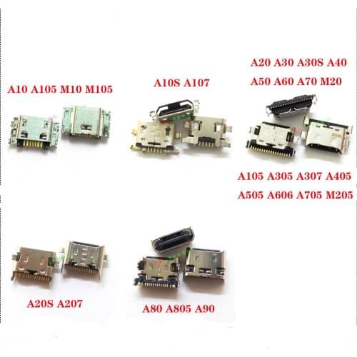 For Samsung Galaxy A105 M105 A107 A205 A305 A307 A405 A505 A606 A705 M205 A207 A805 A90 USB charging Port interface