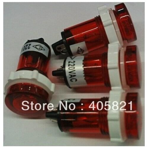 Indicator pilot light DC12V DC24V AC220V 15mm