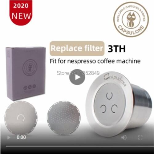 Capsulone STAINLESS STEEL Metal Capsule Compatible Nespresso Machine Refillable Reusable capsule/gift