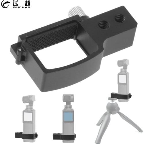 Handheld Gimbal Expansion Adapter Clip Bracket Tripod 1/4 3/8 Mount Quick Release for FIMI PALM for DJI Osmo Pocket Stabilizer