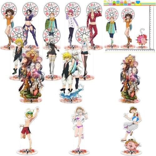 2021 Classic Anime The Seven Deadly Sins Toy Acrylic Standing Model Plate Holder Desktop Decoration Ornaments Action Figure Gift