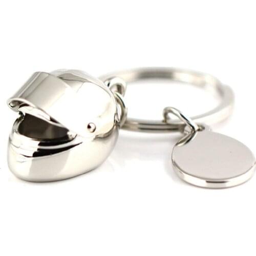 Creative Motorcycle Bicycle Movable Sunshade Helmet Key Chain Ring Keychain Keyring Keyfob