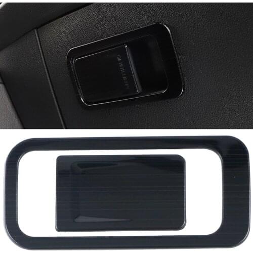 LHD! Car Styling Accessories 2PCS Stainlesss Steel Interior Glove Box Handle Cover Trim for Volkswagen VW Golf 8 MK8 2020 2021