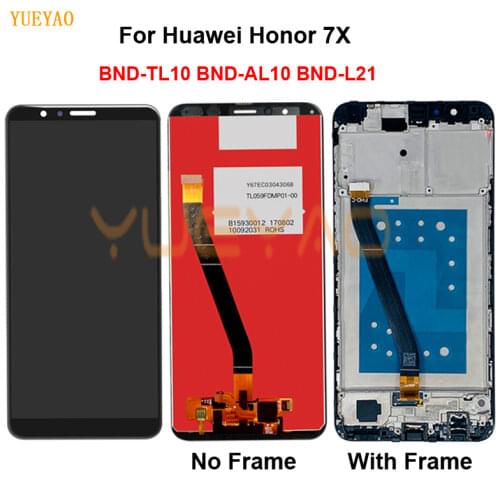 Mate SE LCD For Huawei Honor 7X LCD Display With Frame Touch Screen 5.93" Huawei Mate SE Screen BND-L21 L22 L24 LCD