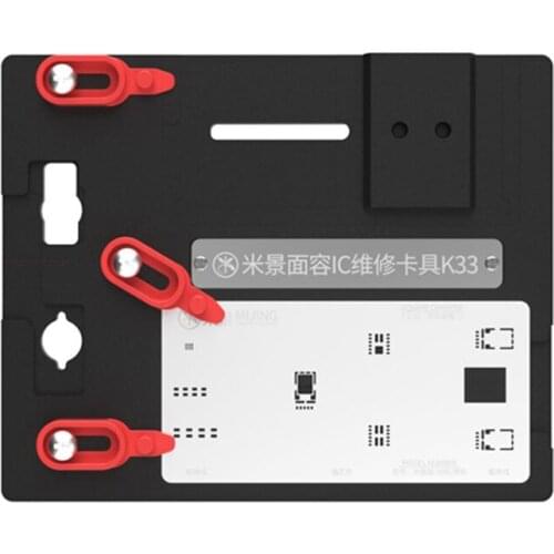 MiJing K33 Dot Matrix Face Fixture Clamp BGA Reballing Planting Platform for iPhone X XS MAX 11PRO MAX 12 MINI PRO MAX Projector