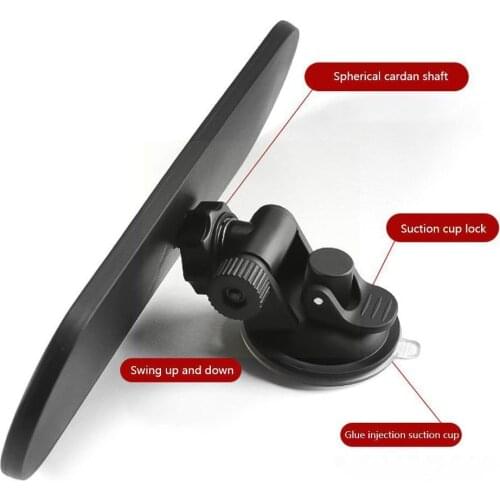 Fashion Car Rear Mirror Interior Rear View Mirror With Rearview Cup Accessories With Suction Interior Automotive Flat Car M P6S3