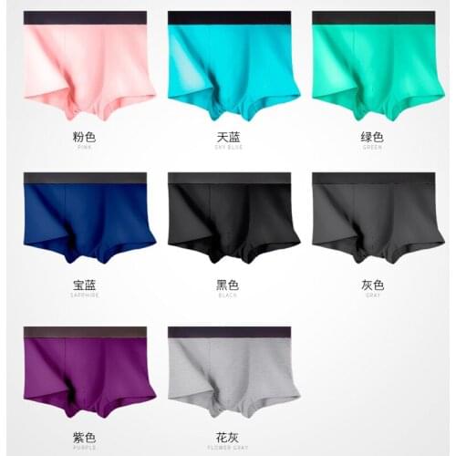 8pcs/Lot Fashion Underwear Men Boxers Sexy Men Boxer Soft Breathable Underwear Male Comfortable Panties Underpants Boxershorts