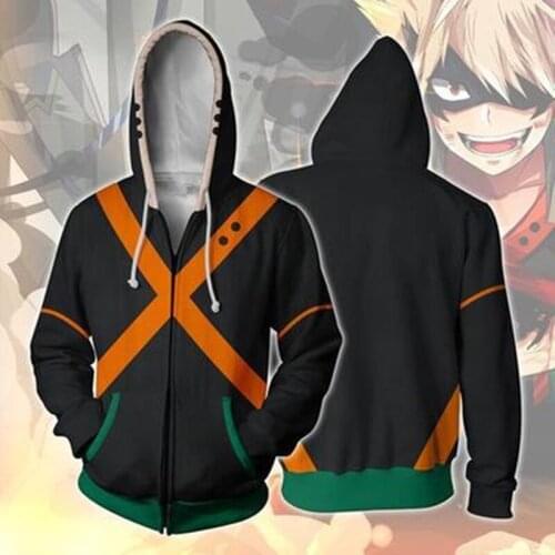 My hero academia 3D Printed Costume Cos izuku midoriya shouto todoroki All Might boku no hero Academia Hoodies Sweatshirt Jacket