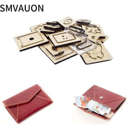 SMVAUON New Dies For 2020 Wooden Die-cutting Fashion Wallet Certificate Package Mold Handmade Leather Goods