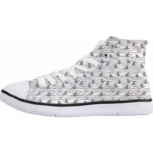 NOISYDESIGNS Sailboat Print High Top Vulcanized Shoes Fashion Leisure Canvas Shoes Teen Boys Male Sneakers Lace Up Flat Shoes