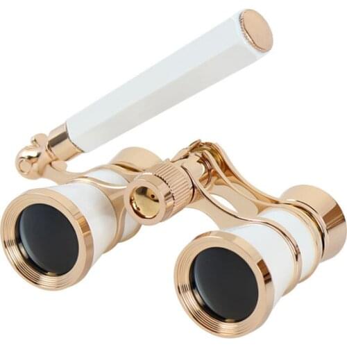 3X25 Glasses Binocular Telescope With Handle/Accessory Kit Women Elegant for Horse Racing Opera Theater outdoor toy
