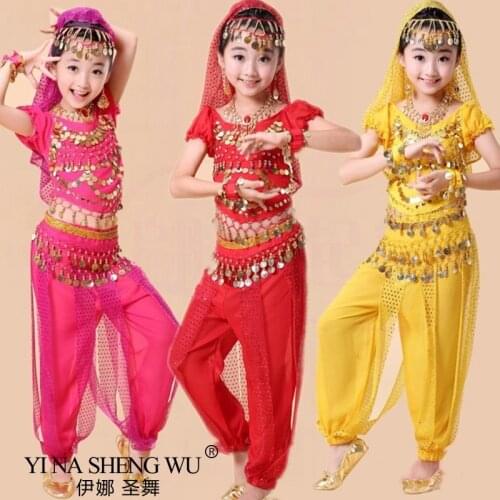 Kid Adult Belly Dance Costumes Set Oriental Dance Girls Belly Dance India Belly Dance Clothes Childrens day Performance Costume