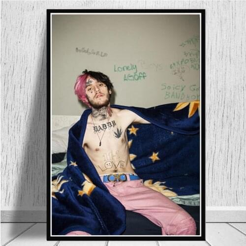 Lil Peep R I P Rapper Music Poster And Print Canvas Paintings Picture On The Wall New Style Room Decoration Aesthetic Plakat