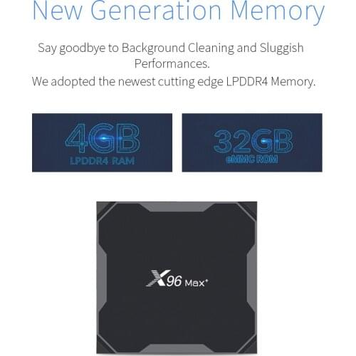 X96 MAX Plus 4GB 64GB Android 9.0 Smart TV Box Amlogic S905X3 Quad Core Dual Wifi BT H.265 8K Youtube X96Max Plus Set top box X