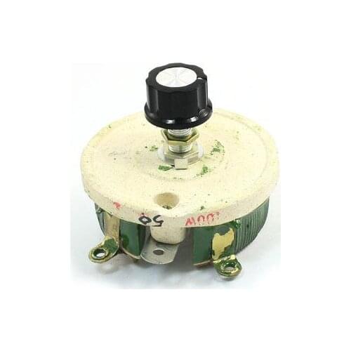 Wirewound Ceramic Potentiometer Top Rotary Rheostat Resistor 100W 1R/5R/10R/20R/30R/50R/100R/150R/200R/300R/500R/1KR/2KR/3KR