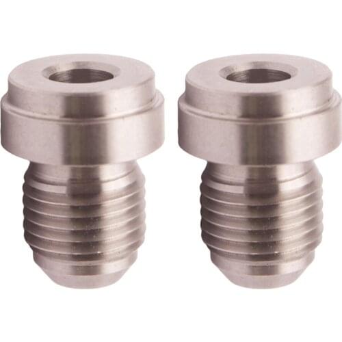 Silver AN-3 Straight Weld Adapter Fittings Connector CNC Machined Fuel Tank
