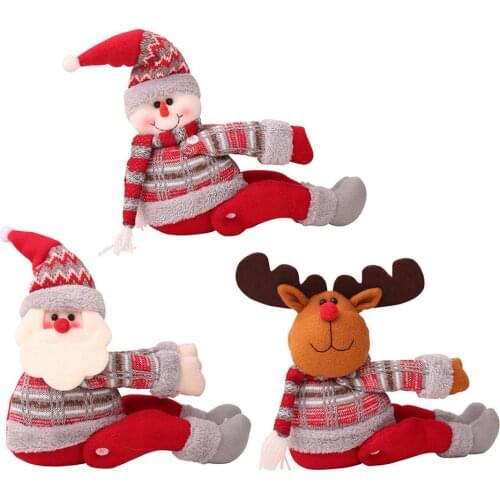 Cute Cartoon Christmas Curtain Buckle Curtain Decorative Accessories Santa Claus Xmas Curtain Buckle Clip Holdback
