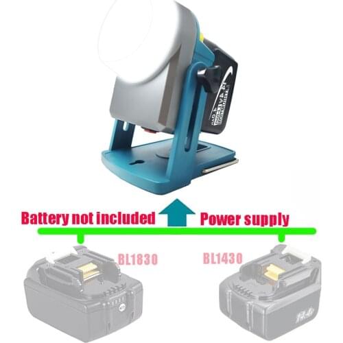 18W 1600LM 18V LED Lamp Work Lamp For Makita BL1830 BL1860 BL1430(NO Battery,NO Charger)Lithium Battery Outdoor Tools Work Light