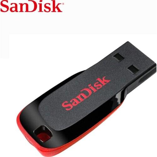 SanDisk USB Flash Drive 128GB USB 2.0 64GB 32GB 16GB Memory Stick Mini Pen Drive Support Official Verification free shipping
