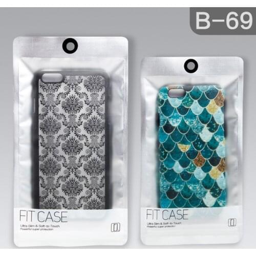 High quality Multi Sizes White / Clear Self Seal Zipper Plastic Retail Packaging Packing Poly Bag Zip lock Package Hang Hole B69