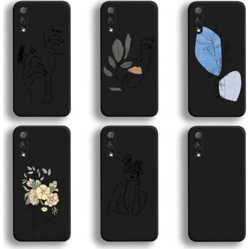 Funny Art Sketch Protection Phone Case For Huawei Honor 30 20 10 9 8 8x 8c v30 Lite view 7A pro