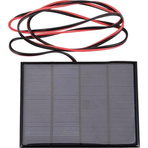1.5W 12V Mini Solar Panel Small Cell Module Charger With 1M Wire