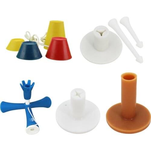 1 Pcs Winter Golf Tees Golf Winter Rubber Tee with Rope Golf Mat Training Practice Accessories