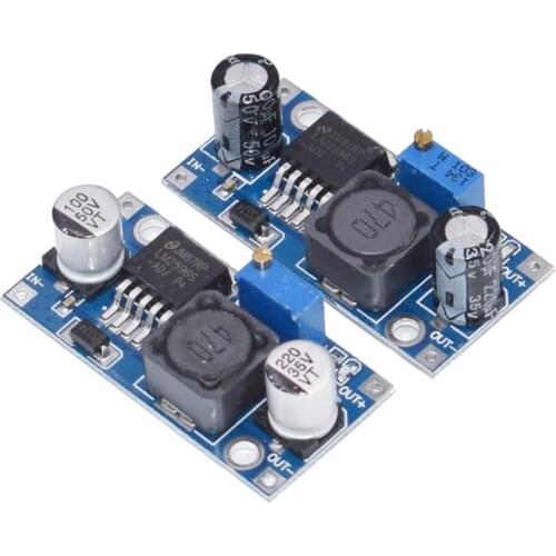 10PCS LM2596 LM2596S ADJ Power supply module DC-DC Step-down module 5V/12V/24V adjustable Voltage regulator 3A tiepian
