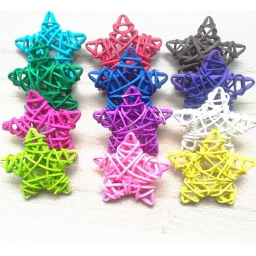 8 Pcs Rattan Sepak Takraw DIY Craft Baby Shower Wedding Party Decorations Fairy Garden Christmas Ornament Birthday Gift Supplies