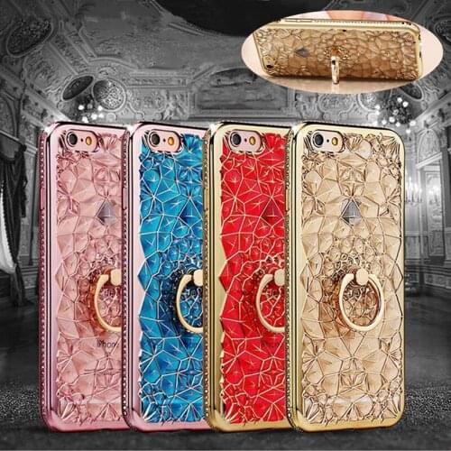 Luxury 3D Diamond Ring Phone Case For iPhone 12 11 Pro XS MAX XR X SE 2020 SE2 5 5S 5SE 6 6S 7 8 Plus Mini Soft Clear Back Cover