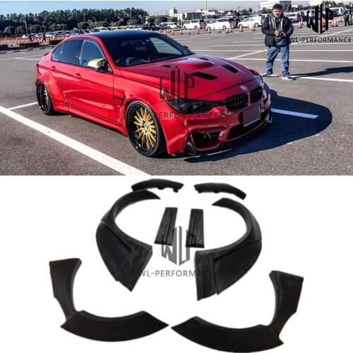 F30 F35 FRP Unpainted Wide Body Car Body Kit For BMW 3 Series F30 F35 M3 LB Style Car styling 13-18