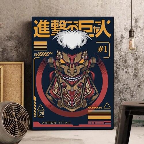 HD Prints Attack on Titan Canvas Painting Modern Home Decoration Wall Art Modular Pictures Anime Poster No Frame For Living Room