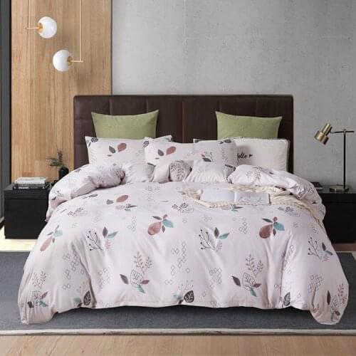 Printing Bedding Set Three-piece Quilt Cover Pillowcase Modern Sanding Soft Duvet Cover Twin Queen Sets King Home Textile Bed