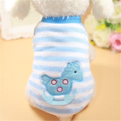 New Autumn/Winter Cartoon Pet Puppy Cat Coats Jacket Warm Soft Fleece Dog Clothes for Small Dogs Clothing Dog Vest