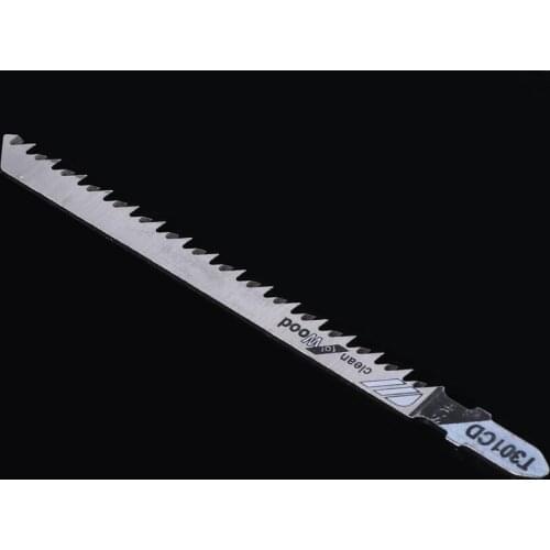 5 Pcs T301CD HCS 116mm T-Shank Jig Saw Blades Clean For Wood Fast Cutting