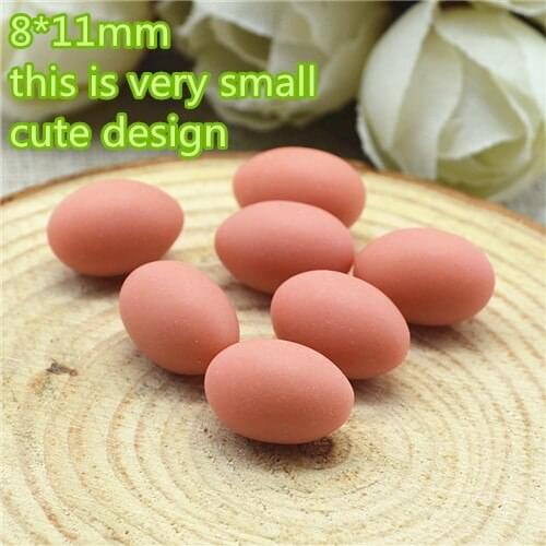 Small cute eggs Resin 3D Cabochon Miniature Food Decoration Charm Craft