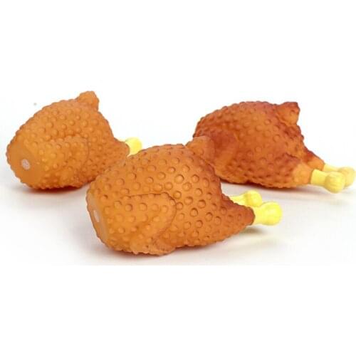 Cute Funny Dog Toys Screaming Chicken Big Puppy Interactive Chewing Roast Chicken Dog Toys Cleaning Teeth Small Pet Squeaker Toy