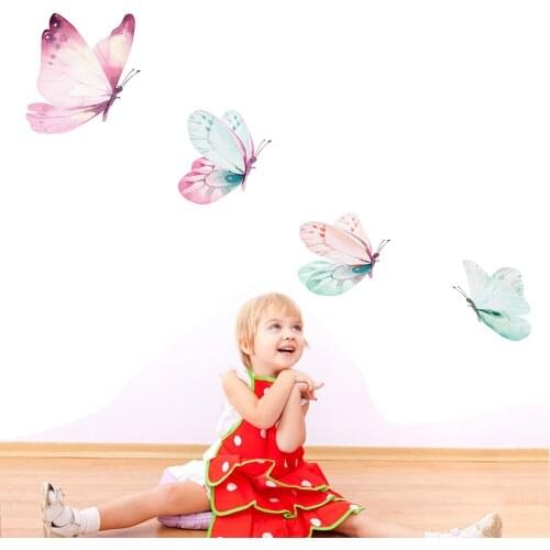 Multicolor butterfly environmental protection wall stickers living room decoration wall decals home decor wallpaper mural