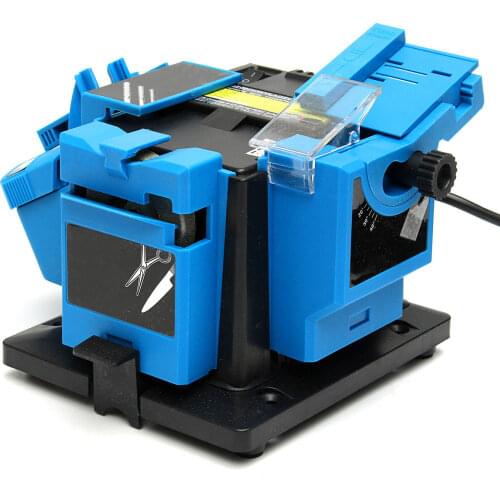 96W Multifunction Electric Knife Sharpener Drill Sharpening Machine Knife & Scissor Sharpener EU Plug Household Grinding Tool