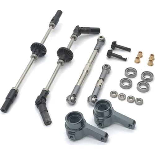 Upgrade Steel Gear Front & Rear Bridge Axle Gear Steering Cup Kit for MN D90 D91 MN96 MN99 MN99S 1/12 RC Car Spare Parts