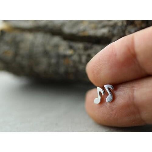 Fashion beautiful Single music notation stud earrings stud earrings for women